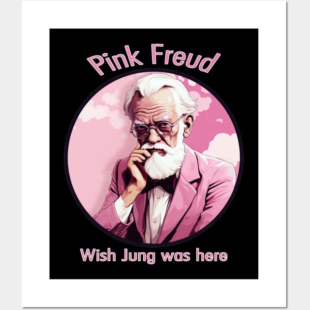 Pink Freud - Wish Jung were here Wall Art by obstinator